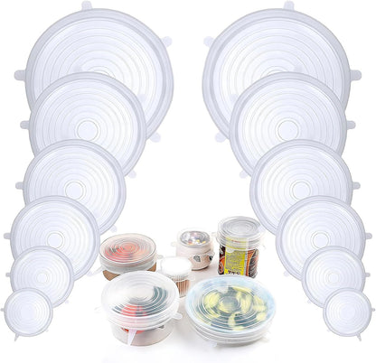 Silicone Stretch Lids Reuseable Microwave Safe Flexible Covers (offer)