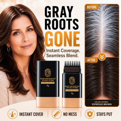 ⏰Limited Sale 50% OFF!!✨Instant Hair Colour Stick with Built-In Comb🔥