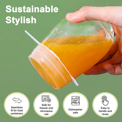 Silicone Stretch Lids Reuseable Microwave Safe Flexible Covers (offer)