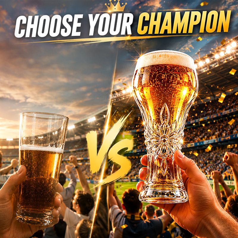 🥳2026 HOT SALE🥳💞50K+ SOLD!🏆🍺 50% OFF! Large Capacity Ornate Beer Glass – Trophy‑embossed, 500ml crystal clear. Perfect for World Cup nights. Hold like a champion! ⚽✨