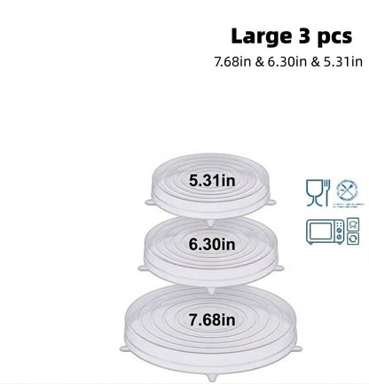 Silicone Stretch Lids Reuseable Microwave Safe Flexible Covers (offer)