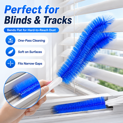 Bendable Microfiber Head,Reusable Dust Remover,Fan Cleaner Brush,Duster,Cleaner Brush,Washable,ldeal for Ceiling Fan Blades,Curtains,Air Vents,Cars Et.