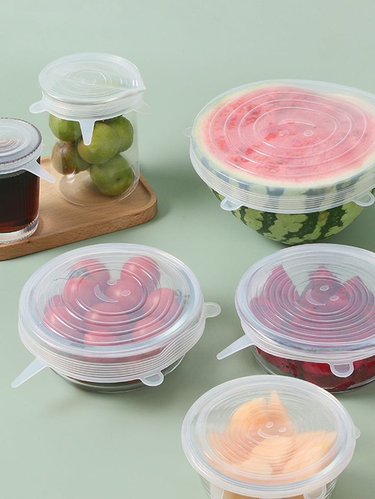 Silicone Stretch Lids Reuseable Microwave Safe Flexible Covers (offer)