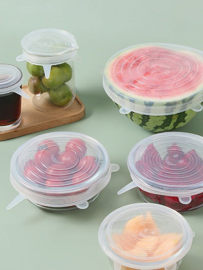 Silicone Stretch Lids Reuseable Microwave Safe Flexible Covers (offer)